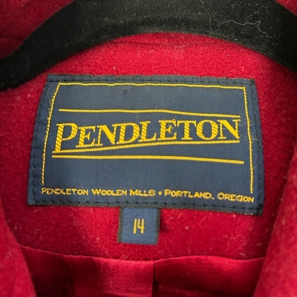 Pendleton Woolen Mills Wool Coat/ Originates and made in Portland Oregon/size 14 - Picture 7 of 7
